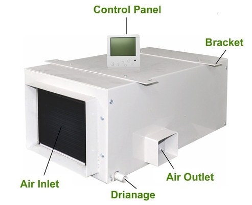 26L/D Ceiling Mounted Dehumidifier Desiccant Dehumidifier for Indoor Garage