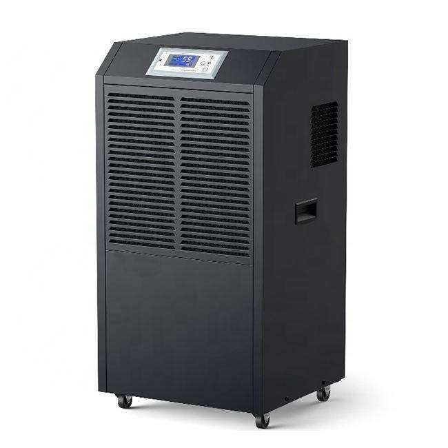 90L/D Low Temperature Resistant  Easy Move Big Wheels Professional Factory Warehouse Growroom Industrial Dehumidifier